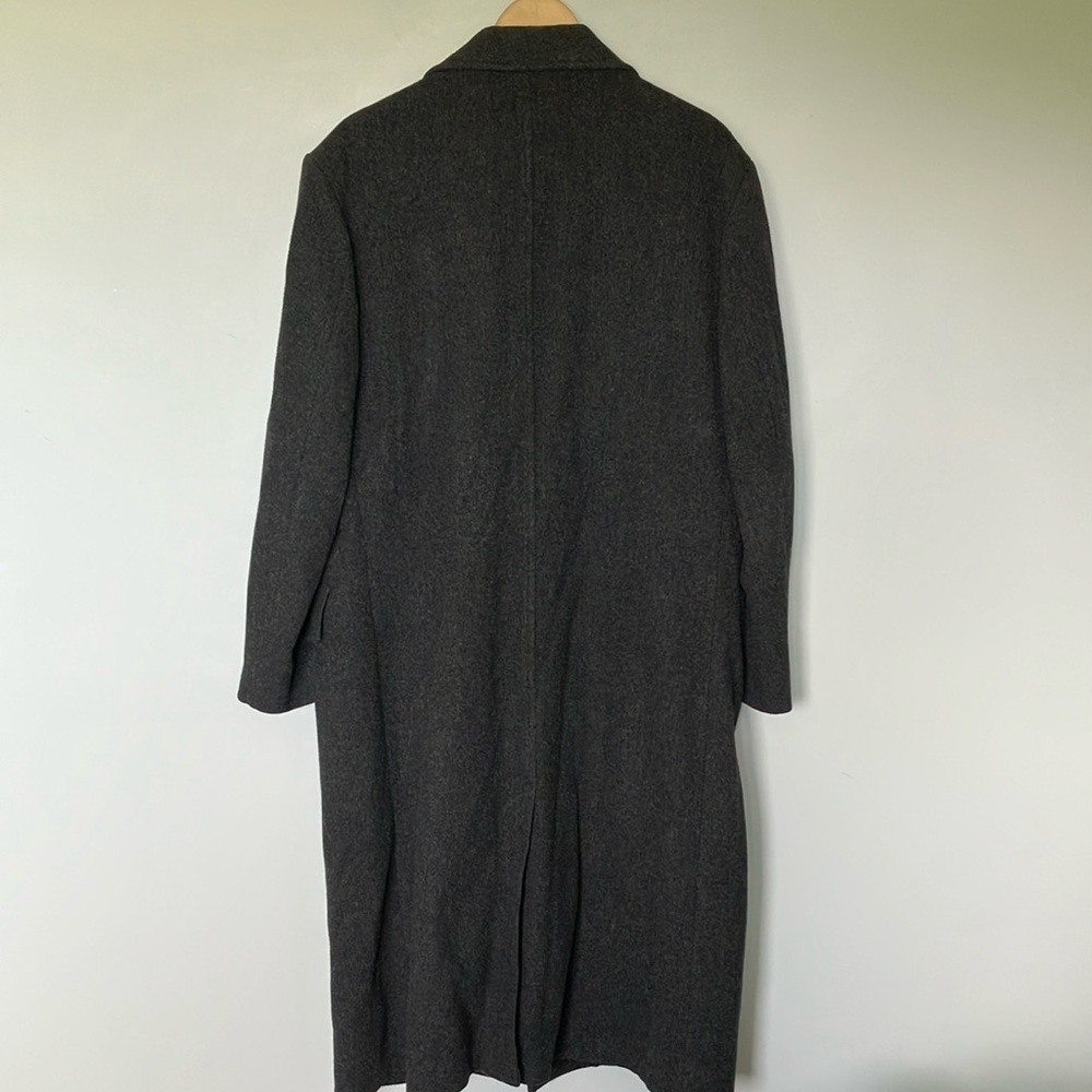 London Fog Classic Gray 100% Pure Wool Maxi Coat - Picture 7 of 7